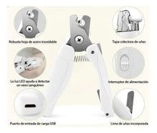 Cargar imagen en el visor de la galería, Corta Uñas Con Luz Led Perros Gatos Afp Pet Salon