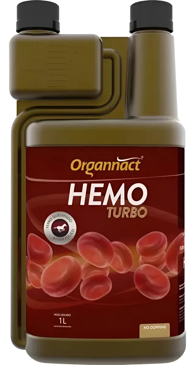 Suplemento Equinos Hemo Turbo Organnact 1L Manzana Verde