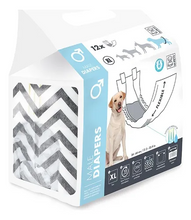 Cargar imagen en el visor de la galería, Pañal M-PETS Macho Diapers Dog XL x (12UNID)