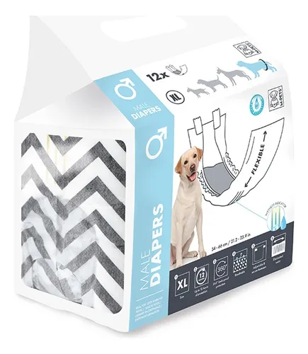 Pañal M-PETS Macho Diapers Dog XL x (12UNID)