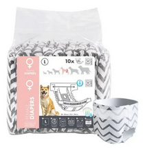 Cargar imagen en el visor de la galería, Pañal M-PETS Hembra Diapers Dog  L x (10UNID)