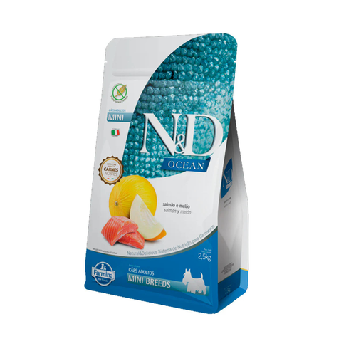 N&D Grain Free Ocean para Perros Adultos de Razas Mini/Pequeñas 2,5 kg