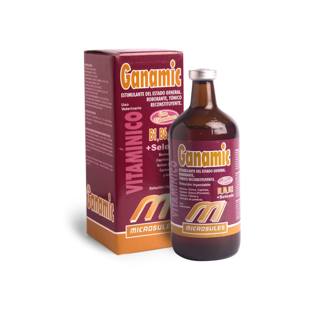 Tónico Reconstituyente, Roborante Ganamic x 500 ml Iny