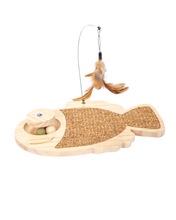 Cargar imagen en el visor de la galería, Juguete Interactivo Con Rascador Pez 35*32 CM