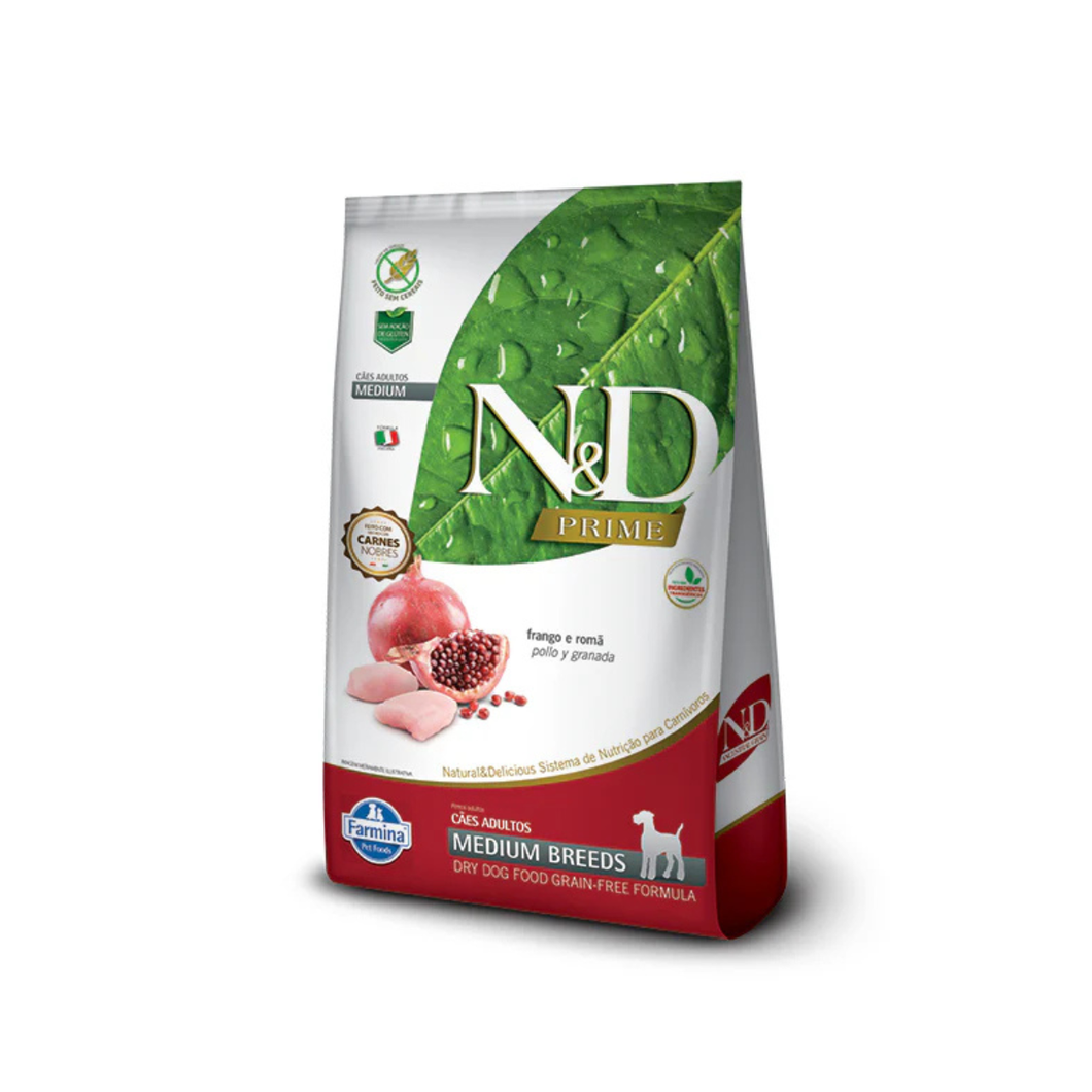 Farmina N&D Grain Free Perro Adulto Medium 10.1Kg con Regalo