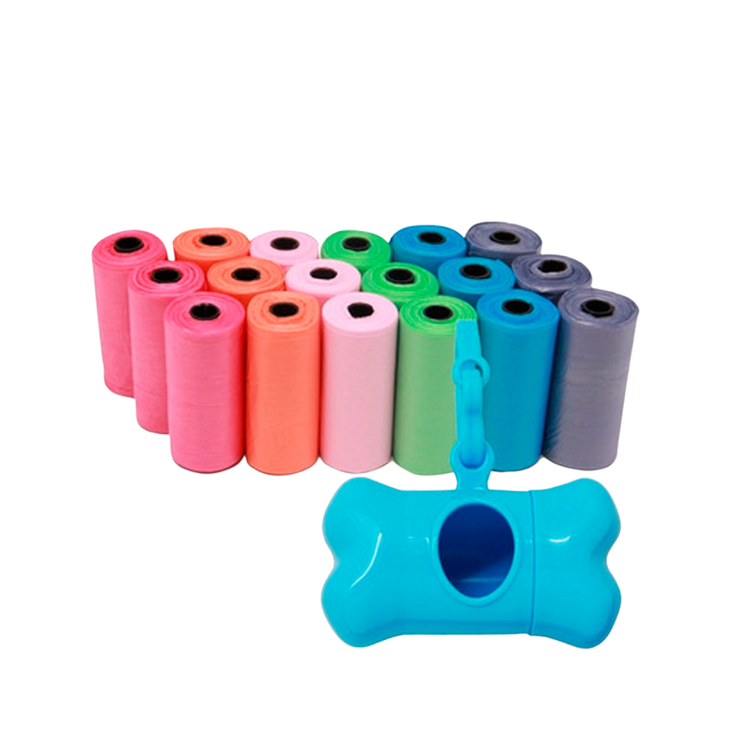 Kit 12 Rollos Bolsita Para Perros Residuos + Dispensador