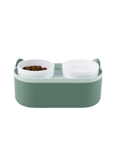 Cargar imagen en el visor de la galería, Comedero Doble Con Almacenaje