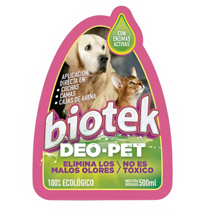 Eliminador De Olores Y Manchas Mascotas Enzimatico 500ml Biotek