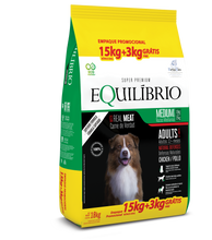 Cargar imagen en el visor de la galería, Equilibrio Adulto Todas las Razas 15+3Kg con 3 Pate Premium