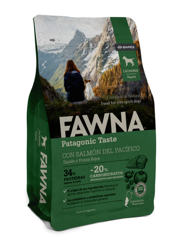 Fawna Patagonic Taste Perro Cachorro Raza Pequeña Salmon 3kg Con Regalo