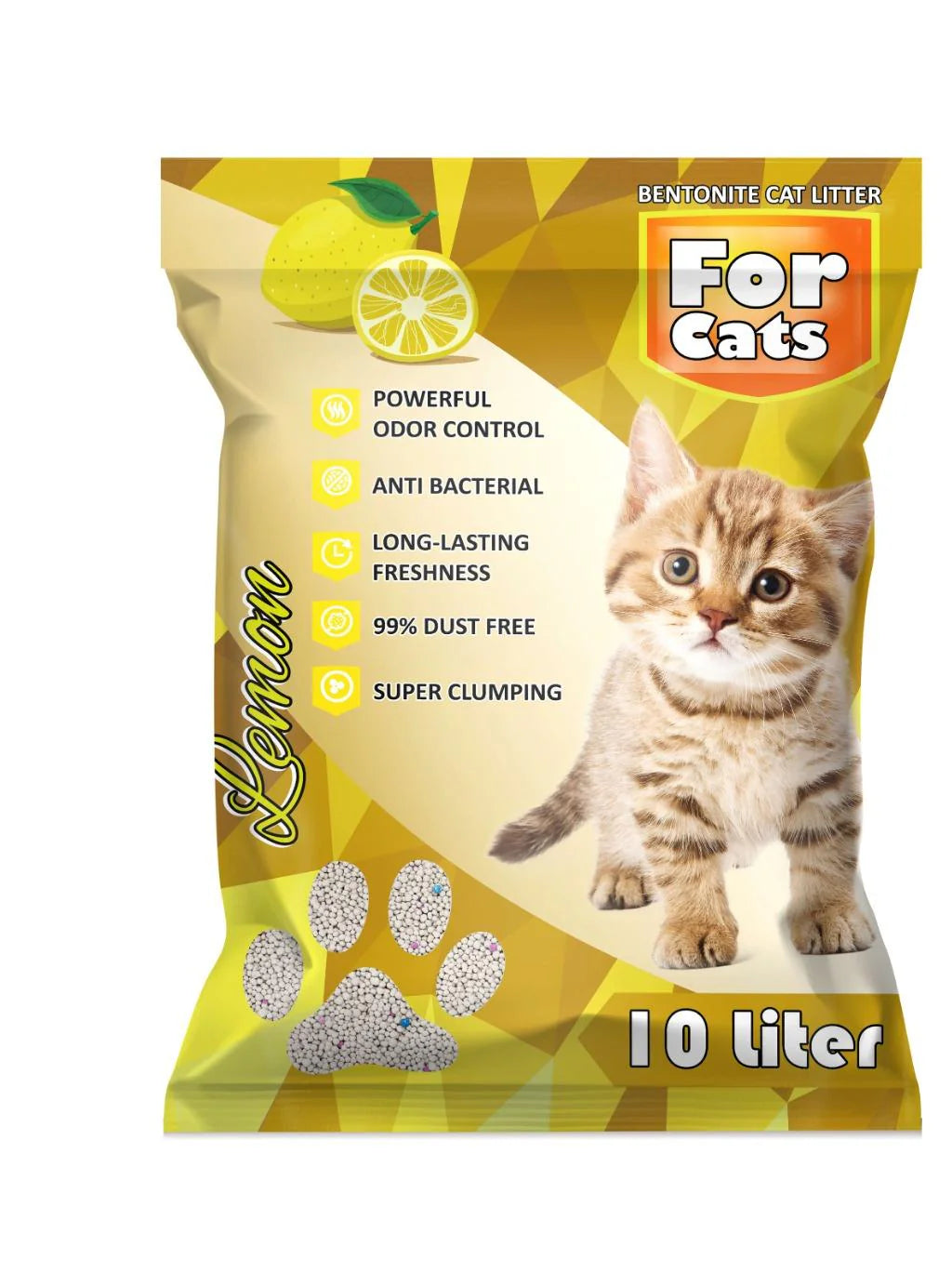 Arena Aglomerante Premium For Pets 16Kg Limon
