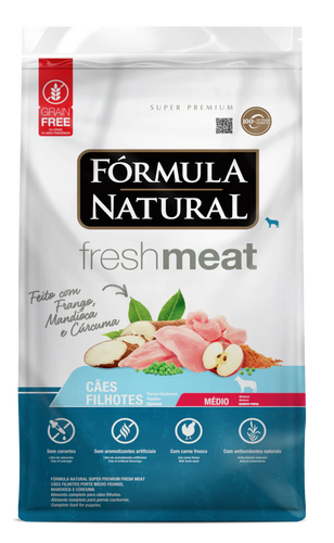 Formula Natural Fresh Meat Filhotes Medio 12Kg con Regalo