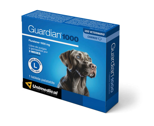 Pastilla Antipulgas y Garrapatas Guardian 20.1kg a 40kg (90 dias)