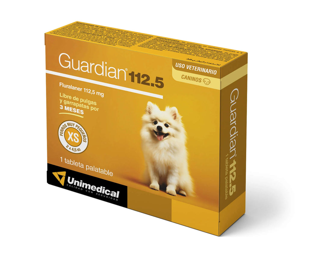 Pastilla Antipulgas y Garrapatas Guardian 2kg A 4.5kg (90 dias)