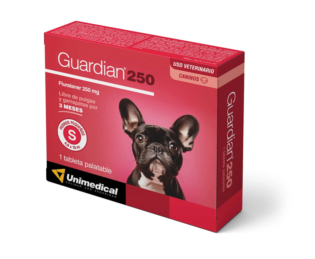 Pastilla Antipulgas y Garrapatas Guardian 4.6kg a 10kg (90 dias)