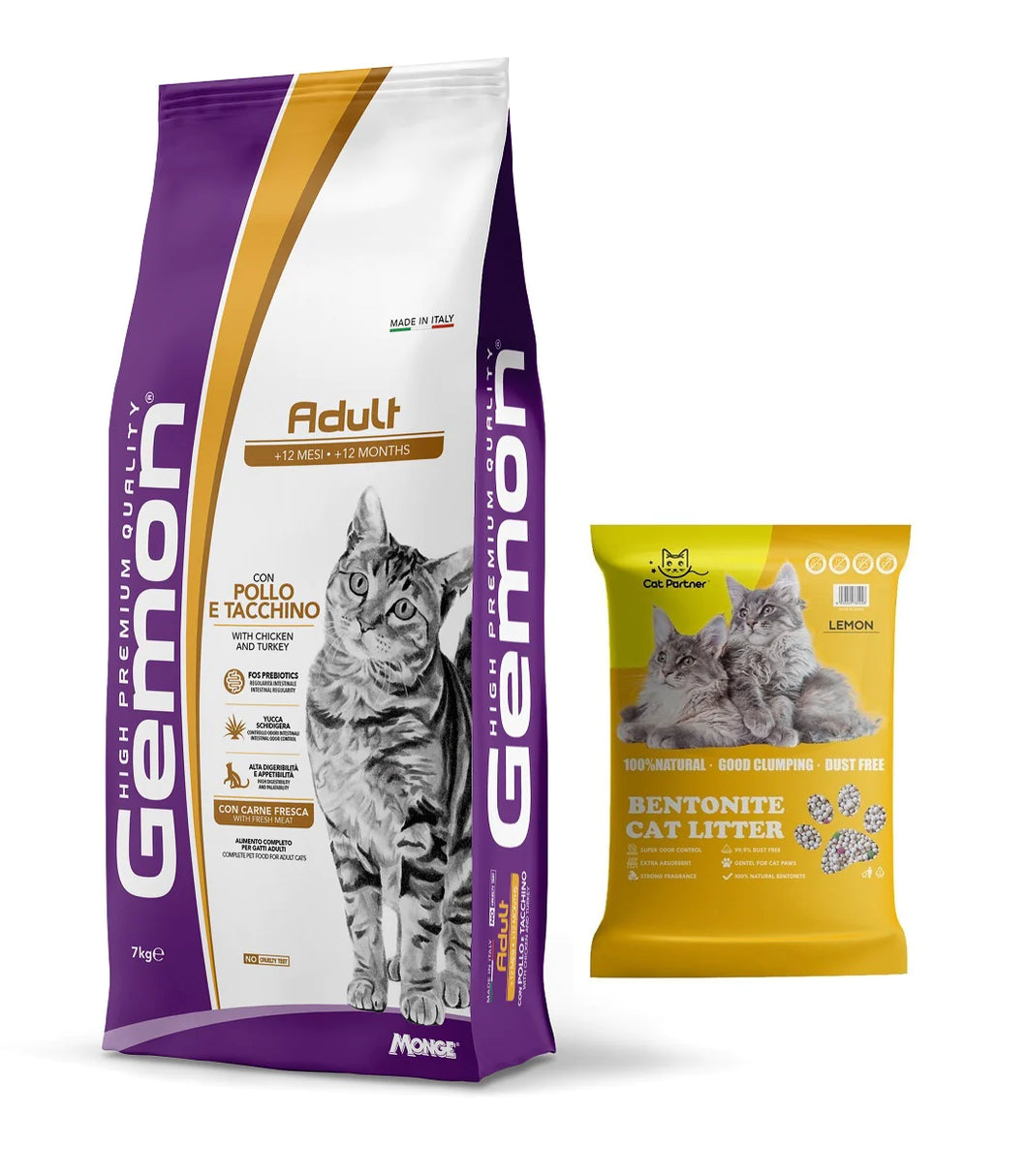 Gemon Cat High Premium Adulto Pollo Y Pavo 7kg Con Regalo