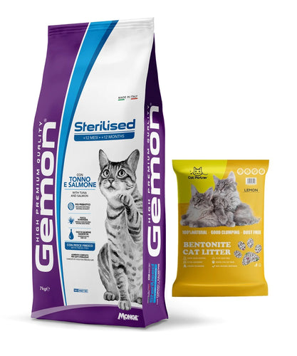 Gemon Cat High Premium Castrado Atun Y Salmon 7kg Con Regalo