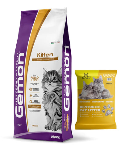 Gemon Cat High Premium Kitten Pollo Y Arroz 7kg Con Regalo