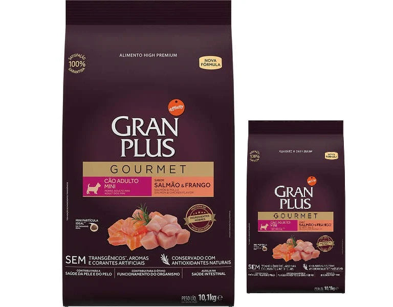 Gran Plus Gourmet High Premium Adulto Mini Salmon y Pollo 10+3Kg