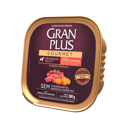 Gran Plus Gourmet Pate Adulto 300g Carne y Zanahoria