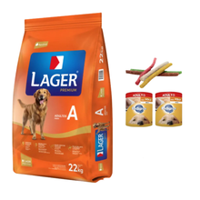 Cargar imagen en el visor de la galería, Lager Perro Adulto 22+2kg con Pate y Snacs