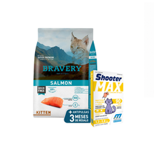 Cargar imagen en el visor de la galería, Bravery Grain Free Gato Kitten 2Kg Salmon