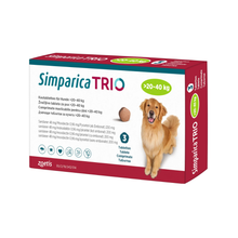 Cargar imagen en el visor de la galería, Simparica Trio 20 A 40 Kg X 1 comprimidos Parásitos Interno Y Externo