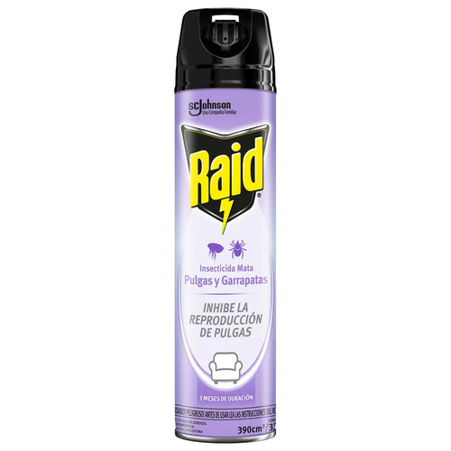 Insecticida Raid Pulgas y Garrapatas 390ml