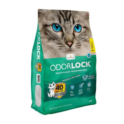 Arena Gato Aglomerante Intersand Odour Lock 12kg Brisa Relajante Con Regalo