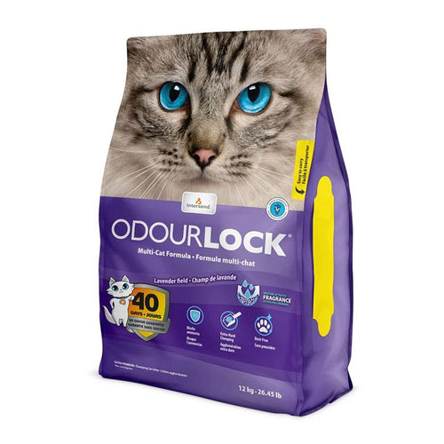 Arena Gato Aglomerante Intersand Odour Lock 12kg Lavanda Con Regalo