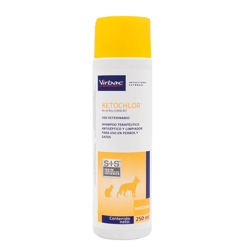 Shampoo Medicado Ketochlor Antiseptico y Limpiador 250ml