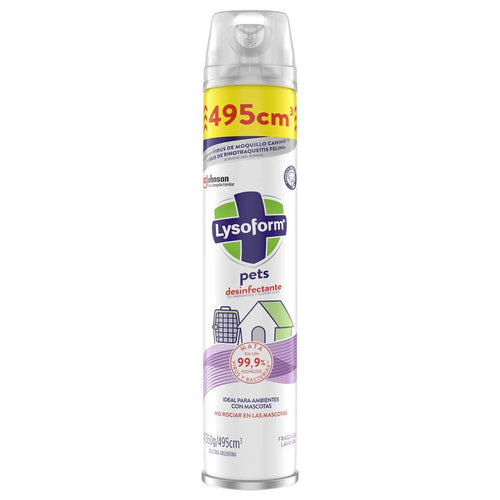 Desinfectante Aerosol Lysoform Pets 495ml