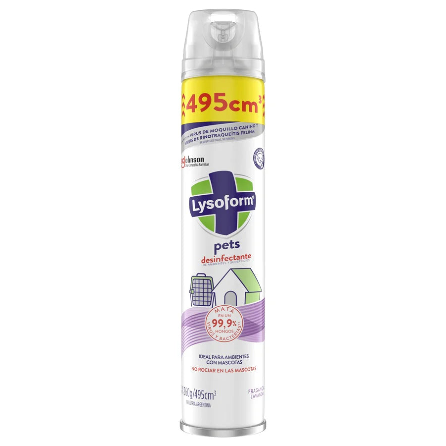 Desinfectante Aerosol Lysoform Pets 495ml