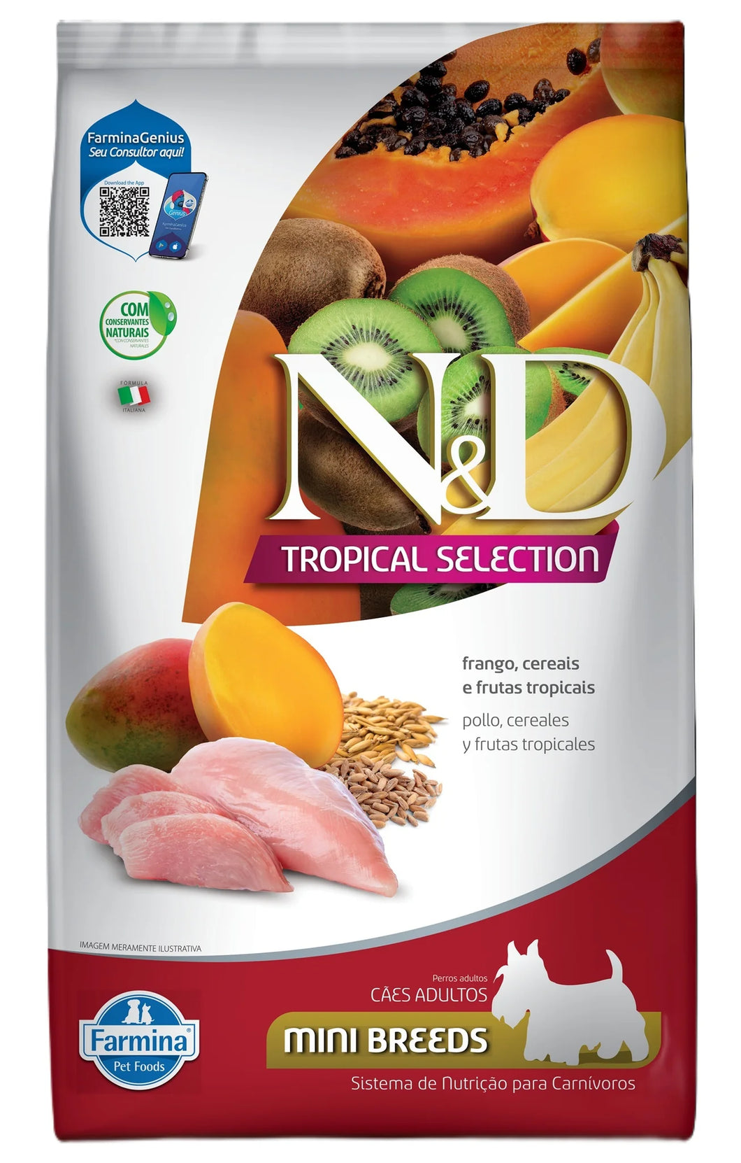 Farmina N & D Tropical Canine Adulto Mini Pollo 2.5Kg Con Regalo