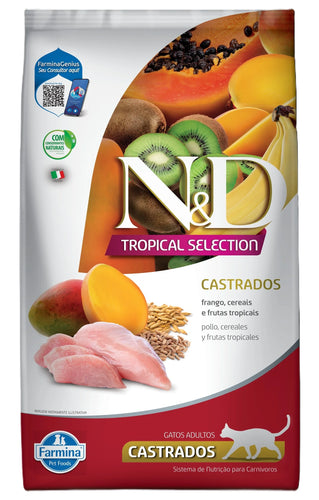 Farmina N & D Tropical Feline Castrado Pollo 1.5Kg Con Regalo