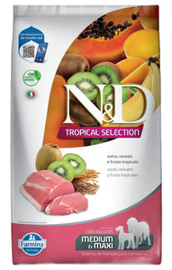 Farmina N & D Tropical Canine Adulto Medium & Maxi Cerdo 2.5Kg Con Regalo