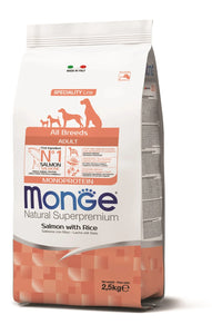 Monge Dog Monoproteina Adulto All Breeds Salmon 2.5kg Con Regalo