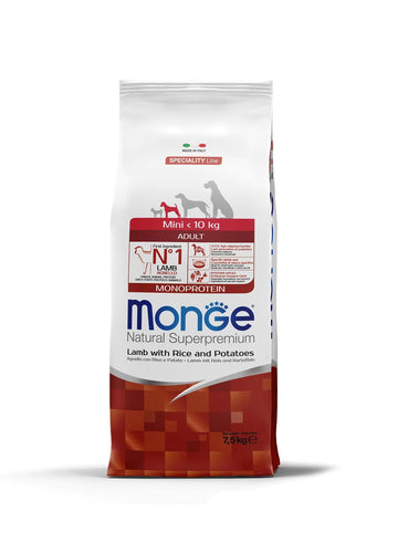 Monge Dog Monoproteina Adulto Mini Cordero 7.5kg Con Regalo