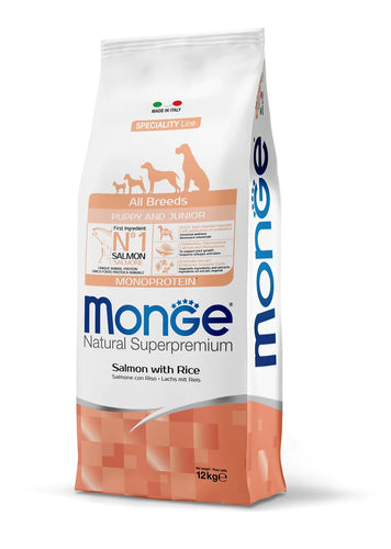 Monge Dog Monoproteina Puppy All Breeds Salmon 12kg Con Regalo