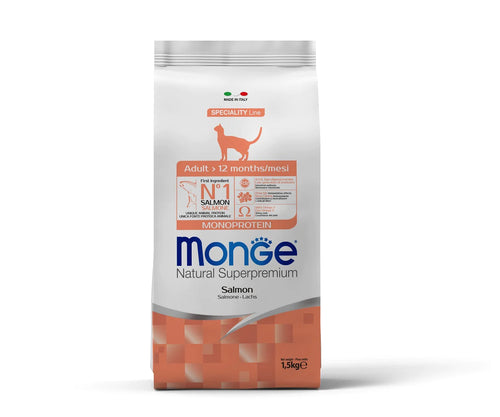 Monge Feline Monoproteina Adulto Salmon 1.5Kg con Regalo