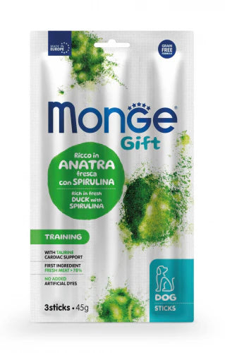 Monge Gift Dog Stick Training Duck and Spiruline