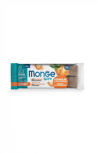 Monge Gifts Dog Granola Bars Immunity Support Rabbit and Mandarin