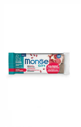 Monge Gifts Dog Granola Bars Skin Support Salmon and Pomegranate