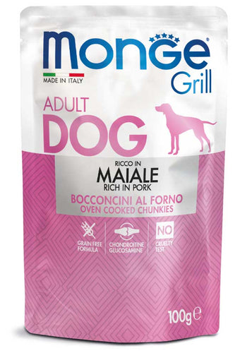 Monge Grill Pouch Dog Cerdo 100g