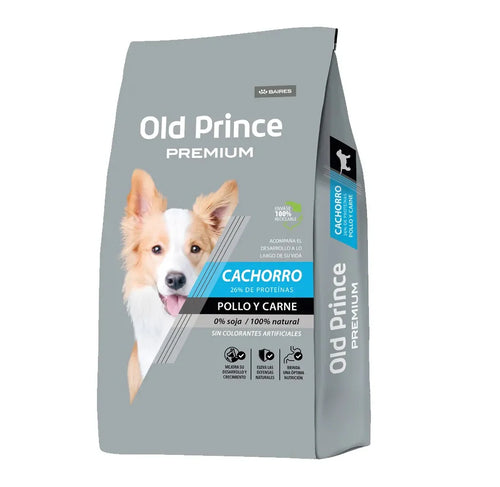 Old Prince Premium Cachorro 15Kg Pollo y Carne