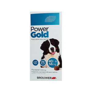 Pastilla Antipulgas Power Gold Brouwer Perros 40.1 a 56Kg (3 meses)