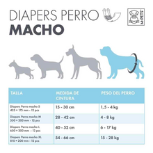 Cargar imagen en el visor de la galería, Pañal  Macho Diapers Dog M x (10UNID) Fofos