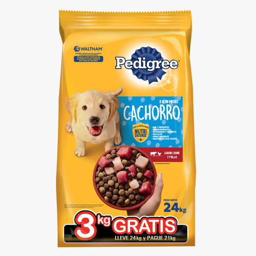 Pedigree Perro Cachorro 21+3Kg con Regalo