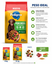 Cargar imagen en el visor de la galería, Pedigree Adulto Peso Ideal 8Kg Carne y Verdura con Regalo