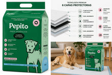 Cargar imagen en el visor de la galería, Pañales De Entrenamiento Pepito Carbon 28un 75x60cm